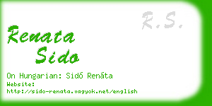 renata sido business card